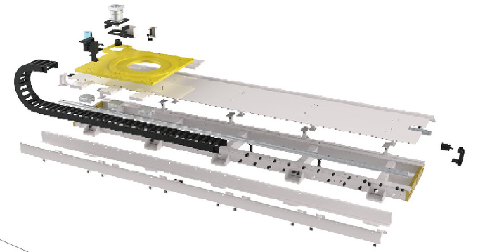 El carril de guía cooperar con el robot de ABB para asegurar la exactitud y la flexibilidad 1 del robot