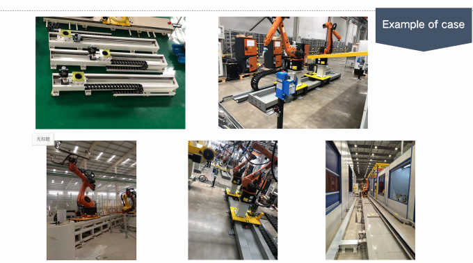 El carril de guía cooperar con el robot de ABB para asegurar la exactitud y la flexibilidad 7 del robot