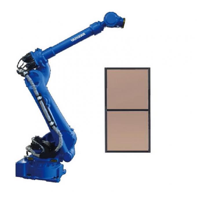 6 Brazo robótico de Aixs Yaskawa GP180-120 con cerca de seguridad personalizada CNGBS como robot de paletización 0