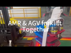 Vehículo guiado sin conductor certificado CE equipado con protección de seguridad optoelectrónica