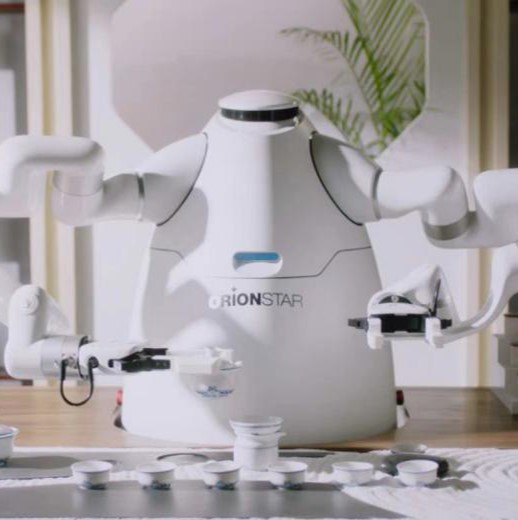 El robot de la máquina del café del robot vierte sobre el té de los brazos del Humanoid dos del fabricante de café que hace el robot 200kg