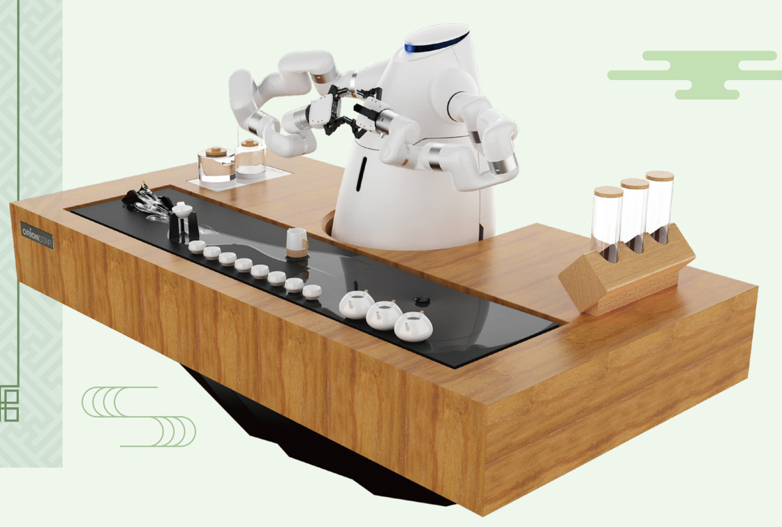 El robot de la máquina del café del robot vierte sobre el té de los brazos del Humanoid dos del fabricante de café que hace el robot 200kg