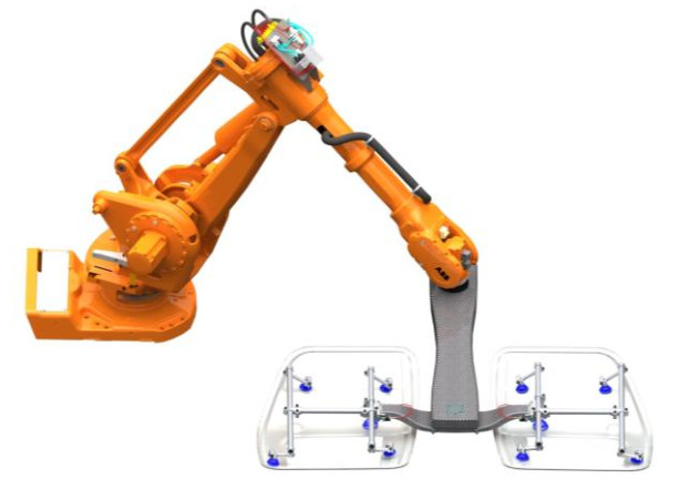Accesorio de la soldadura del brazo del robot de Kuka Abb que agarra los paneles solares en industria fotovoltaica como destornillador