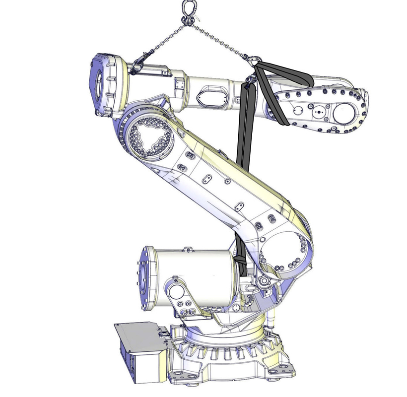 Pequeña carga útil 300kg del brazo del robot de ABB IRB 6700 que agarra el palmo pesado de los objetos los 2.7m