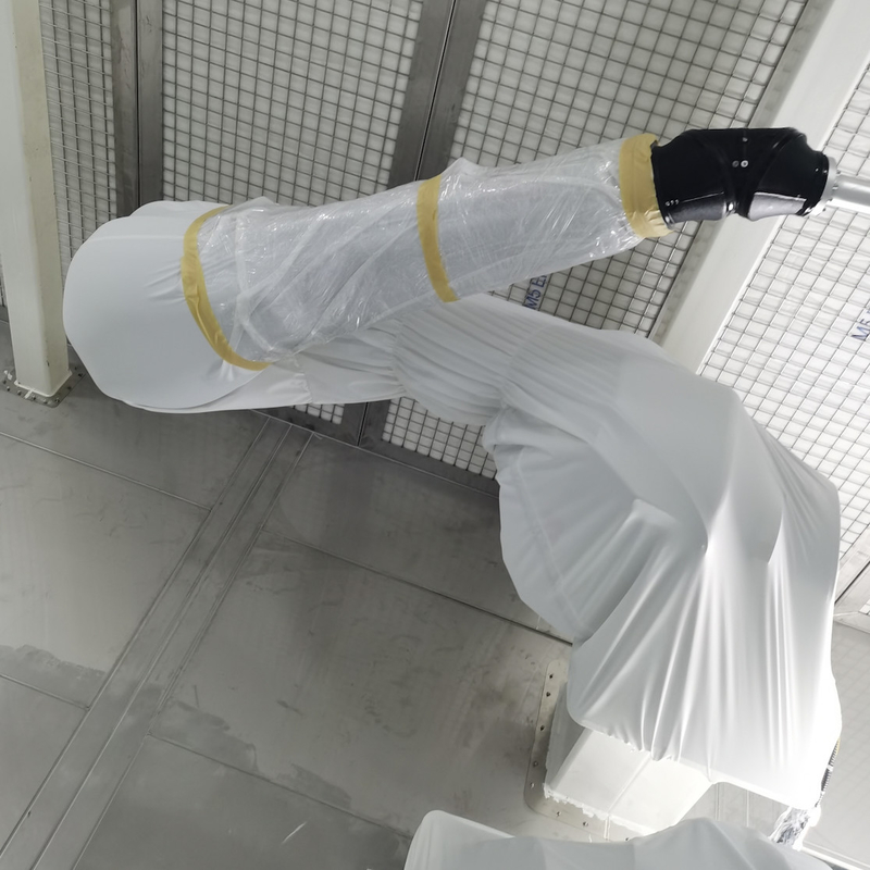 Ropa de la protección de la cubierta del robot de ABB incombustible en taller de la pintura de la fábrica de automóvil