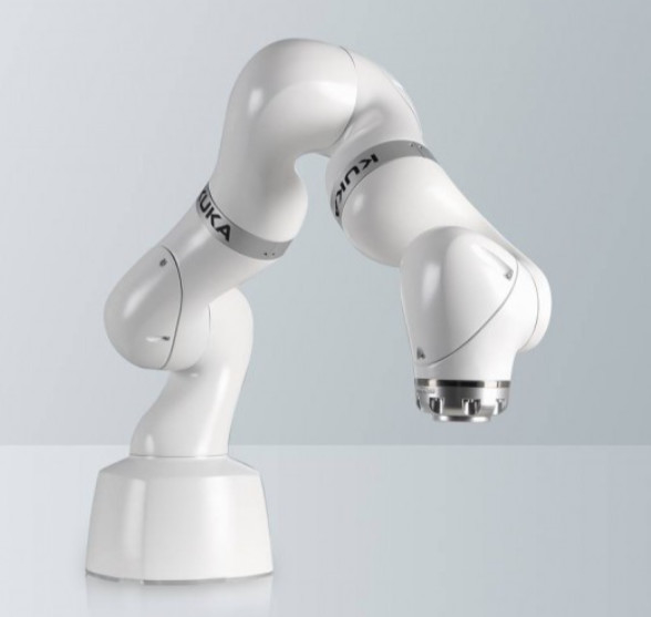 El pequeño brazo del robot de Kuka costó LBR Iiwa en la manipulación del componente aspa brazo robótico de 7 Dof