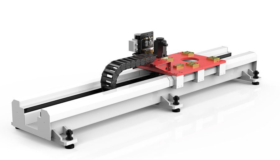 CNC linear del carril del robot ajustable que empalma para el carril semicerrado en ambientes duros