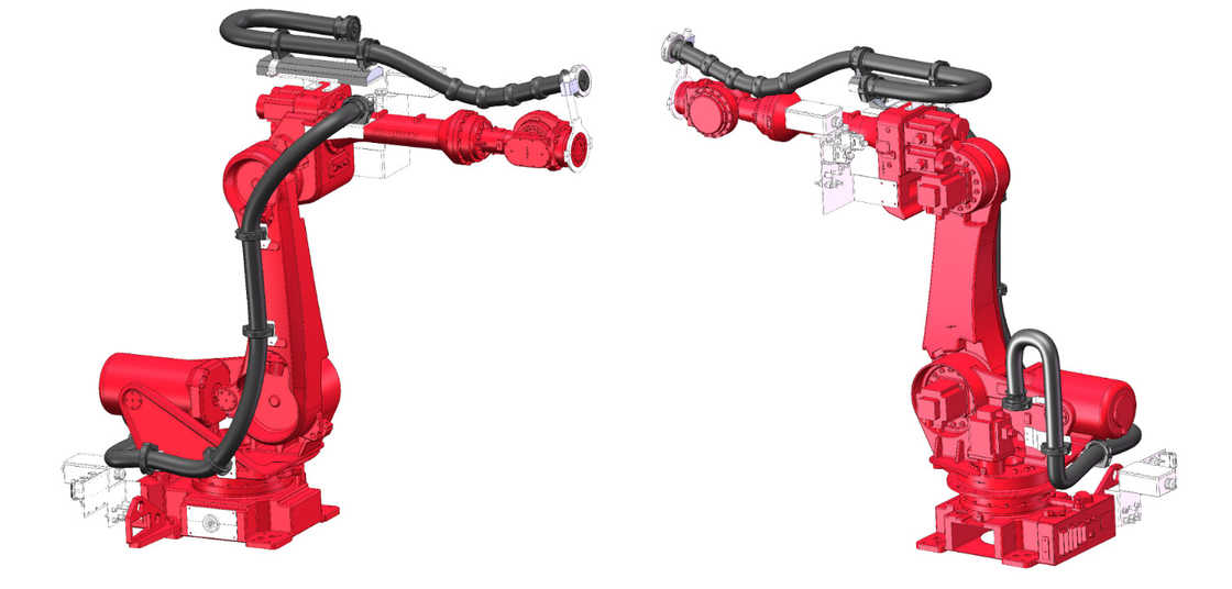 Una tubería de soldadura más larga de AXIS de la vida útil una a seis del accesorio del paquete del vestido del robot de ABB 6640