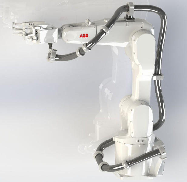 Una tubería de soldadura más larga de AXIS de la vida útil una a seis del accesorio del paquete del vestido del robot de ABB 6640