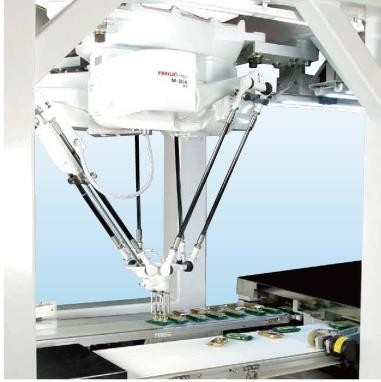 Dirección robótica de la logística del radio 800m m del puño de Fanuc del montaje del brazo del dof del brazo paralelo 4 del robot