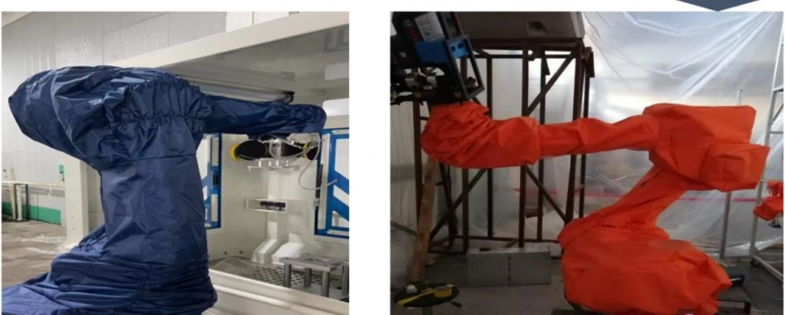 Las cubiertas protectoras del robot de la prenda impermeable adaptan resistente a la corrosión para el taller de limpieza