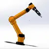Manipulación de alimentos del agarrador del robot industrial con la exactitud de repetición del peso 1kg A del uno mismo de 0.01m m