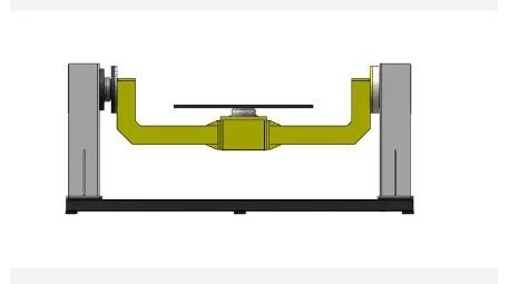 Carga biaxial 100-1000kg de la placa giratoria 1200x1200 380v 50-60hz AXIS del posicionador del robot de soldadura de Abb