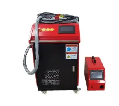 Corte de acero inoxidable automático del amo de la mano del robot de la soldadora de laser del punto que limpia 3 en 1 2000w