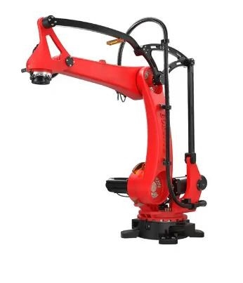 Trabajo de aluminio de acero inoxidable de la forma de laser de soldadura del sistema robótico del robot con el gabinete del brazo del robot eléctrico