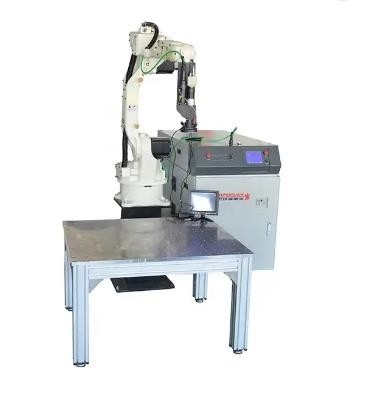 Anchura de pulso robótica del brazo del móvil óptico de la trayectoria de la máquina del sistema de la soldadura de laser del robot de la fibra 0.1-20ms