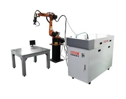 Anchura de pulso robótica del brazo del móvil óptico de la trayectoria de la máquina del sistema de la soldadura de laser del robot de la fibra 0.1-20ms