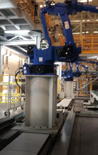 Guía lineal del robot de accionamiento por servomotor de CA - instalado en 2 unidades para aplicaciones industriales
