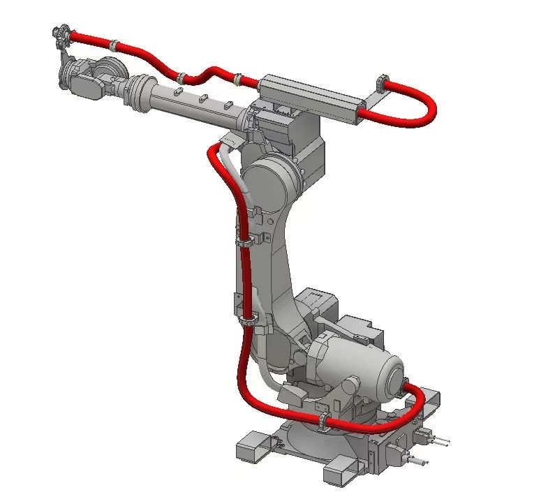 Paquete de vestimenta de robot de tipo dividido para soldadura de 48 cm de diámetro interno Aplicaciones de robots adaptativos