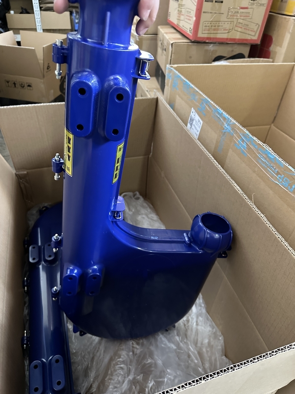 El robot negro se viste con un paquete de cable de gestión de barra recta, modelo EW-01-Fanuc-50-A136